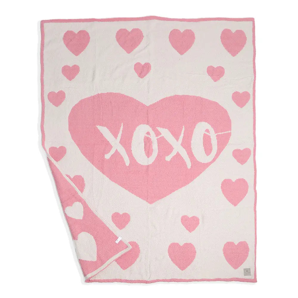 Valentine XOXO Reversible Blanket