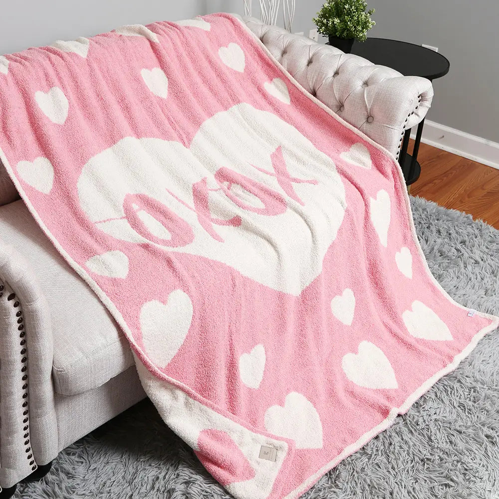 Valentine XOXO Reversible Blanket