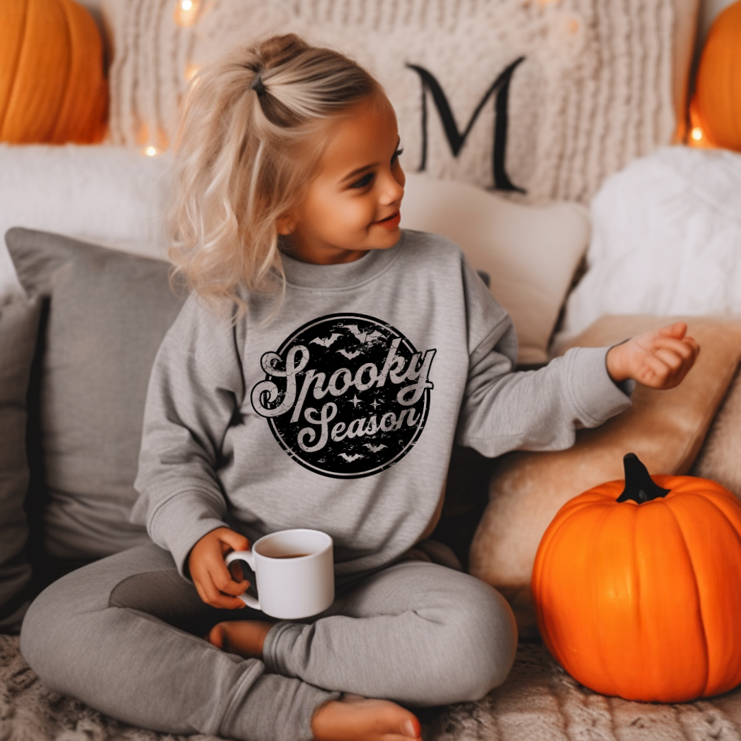 Spooky Season Halloween Sweatshirt - Kids Youth