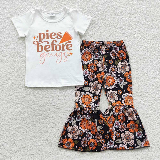 Baby Girls Pies Before Guys Shirts Bell Pants Clothes Sets