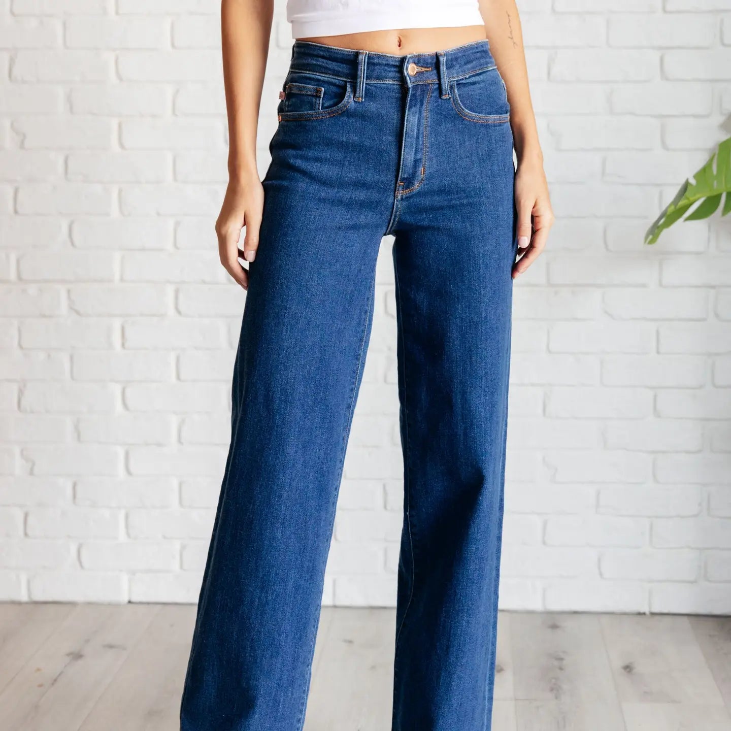 Judy Blue High Rise Wide Leg Jeans