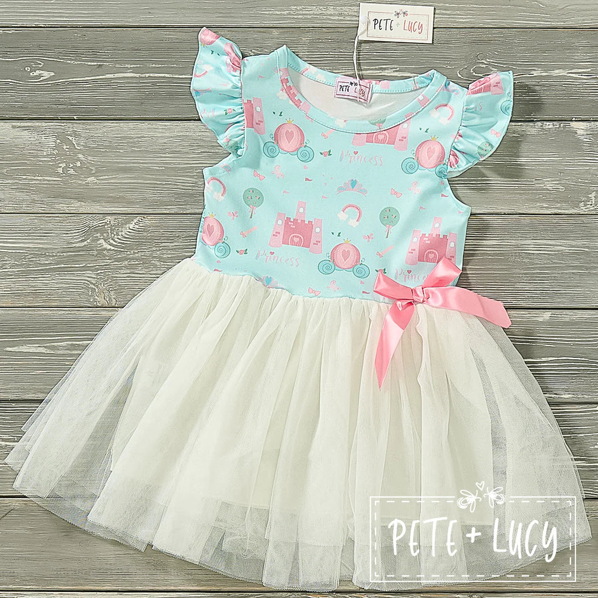 Pete and Lucy Princess Carriage Short Sleeve Dress